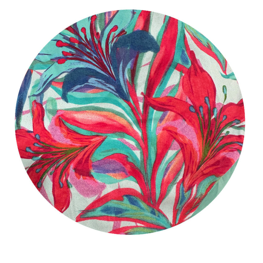 Aqua Palms Lycra Kimono - The Bikini Room