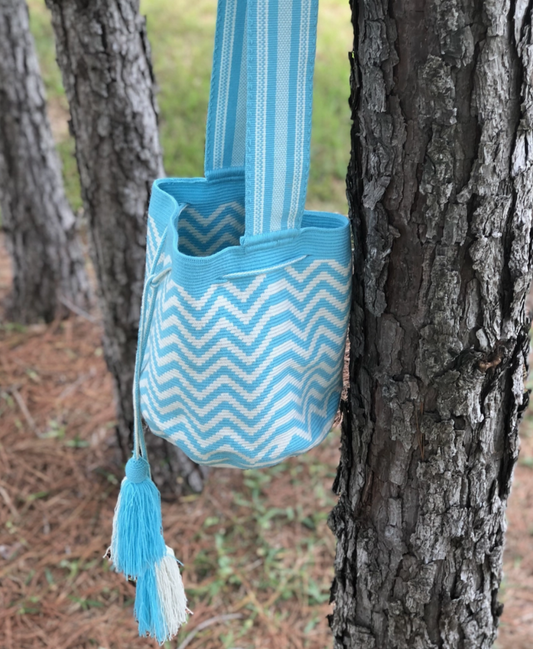 Turquoise Crochet Bag