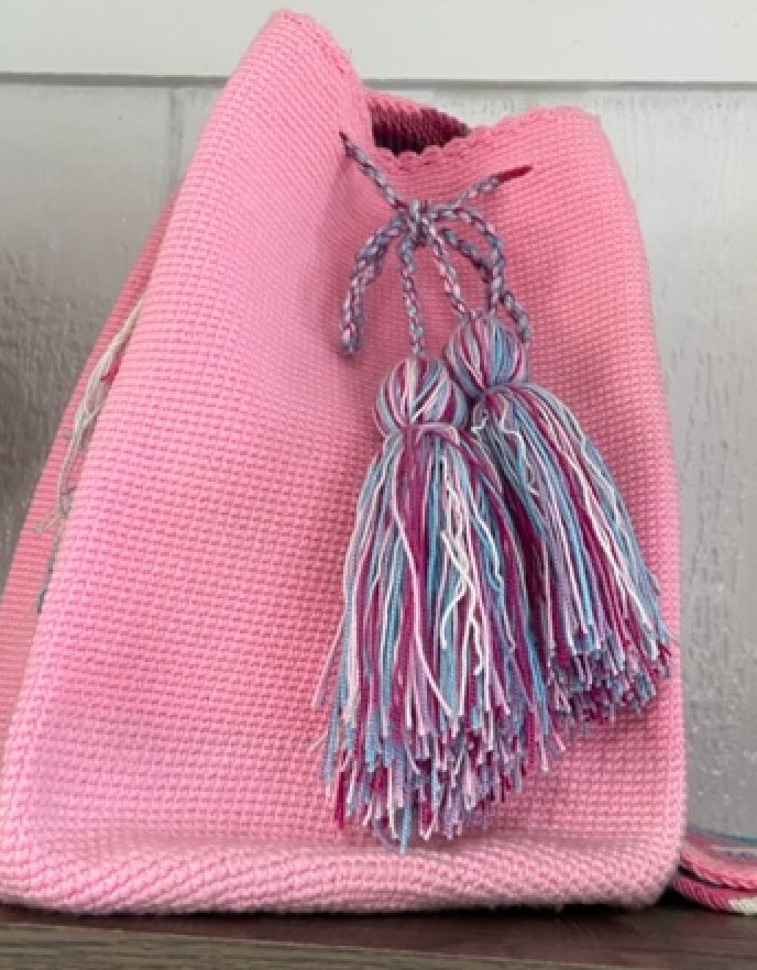Solid Crochet Bags with Tassels